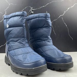 Crova Unisex Lightweight Snow Boot Navy/Black sz 7.5